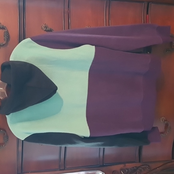 WESC Polar Fleece Colorblock Hoodie Mens Med/Wmns L - Picture 5 of 5